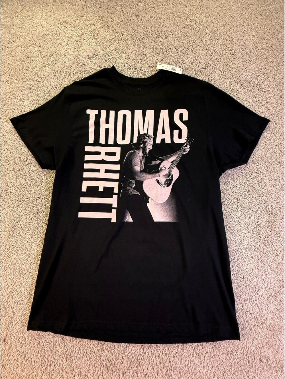 NWT Thomas Rhett Women’s T Shirt Black Graphic Print Size XL Short Sleeve